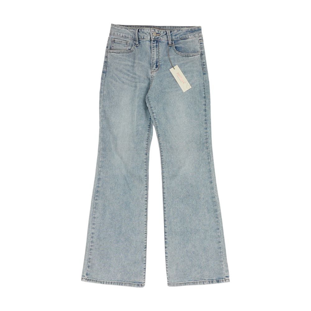 Blue Solid High Rise Jeans