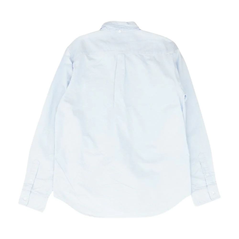 Blue Solid Long Sleeve Button Down - Image 2