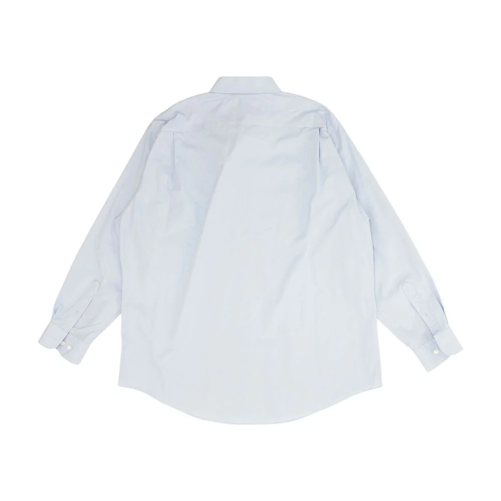 Blue Solid Long Sleeve Button Down - Image 2