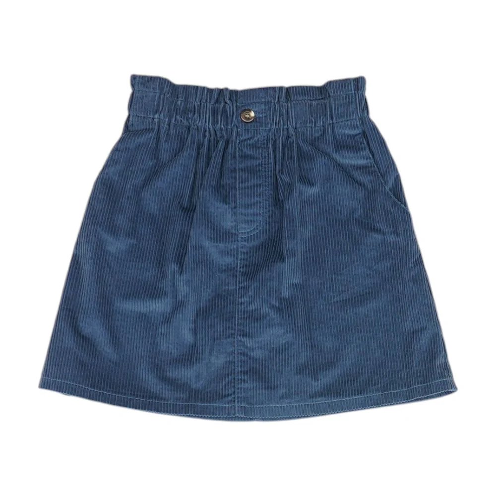 Blue Solid Skirt