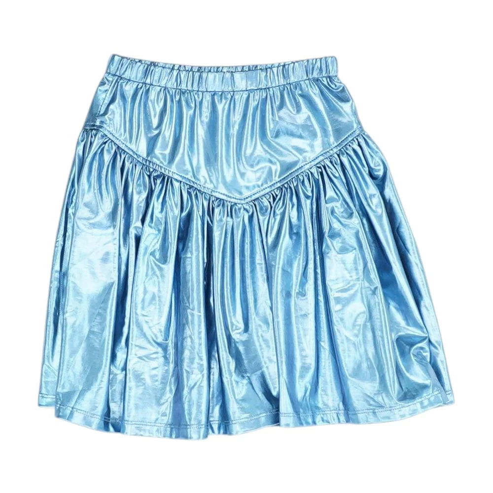 Blue Solid Skirt