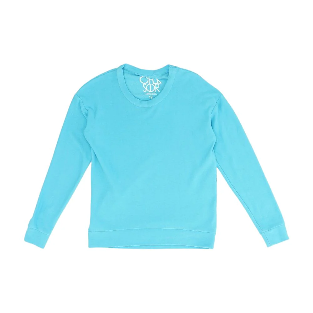 Blue Solid Sweatshirt