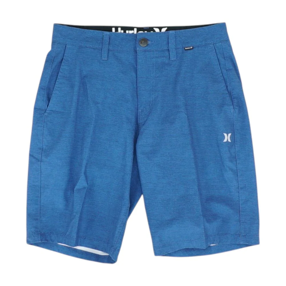 Blue Striped Chino Shorts