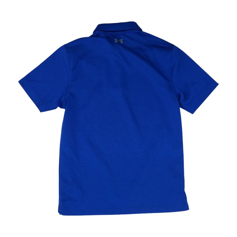 Blue Striped Short Sleeve Polo - Image 2