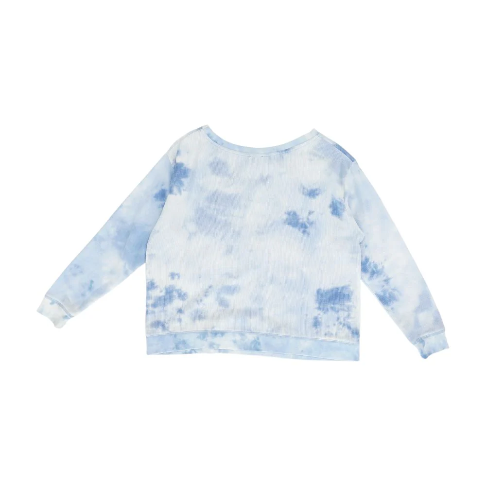 Blue Tie Dye Pullover - Image 2