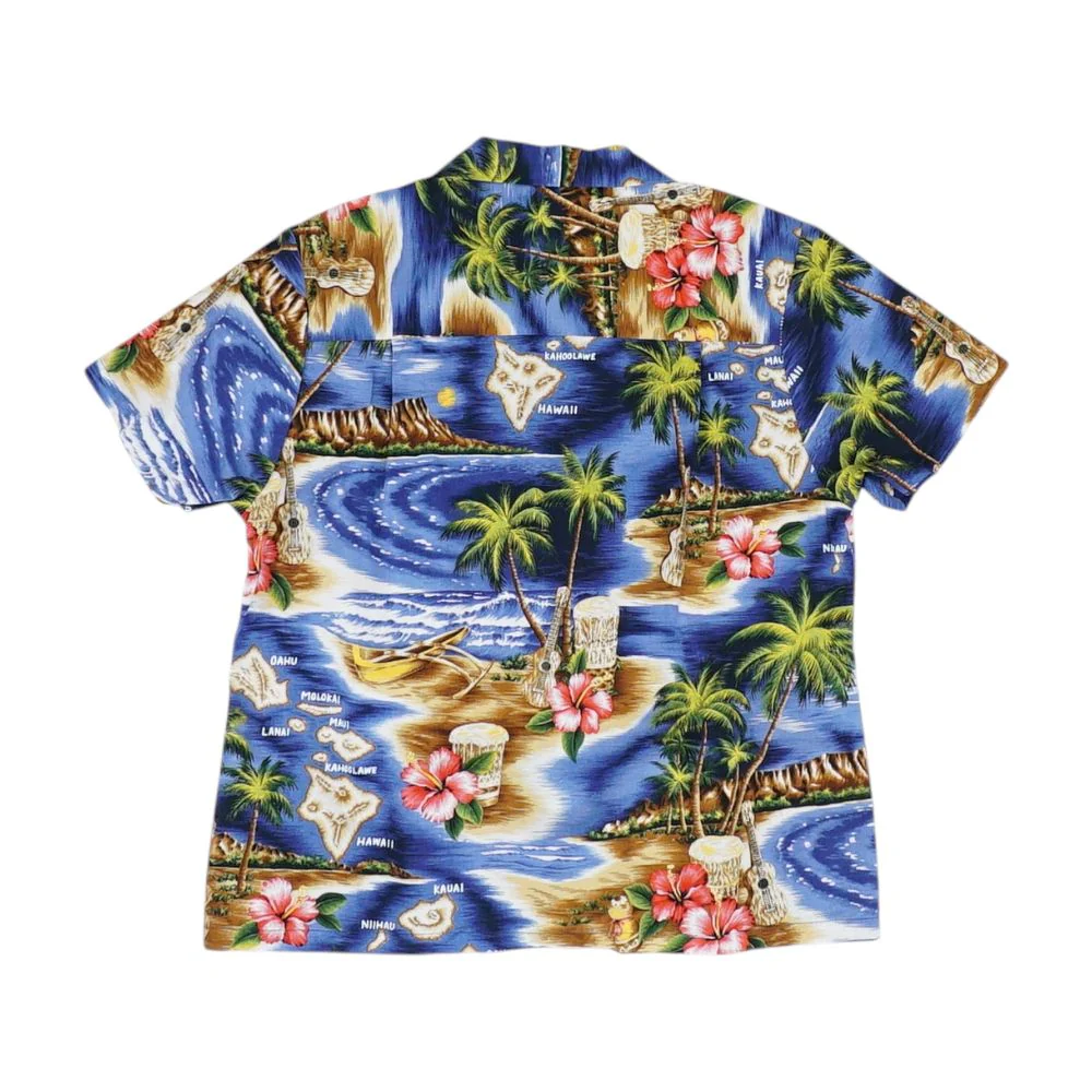 Blue Tropical Button Down - Image 2