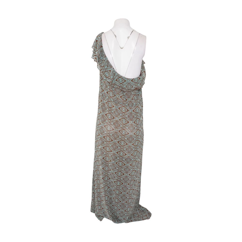Brown Graphic Maxi Dress - Image 2