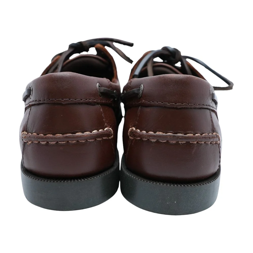 Brown Leather Boat Casual Shoes - Image 2