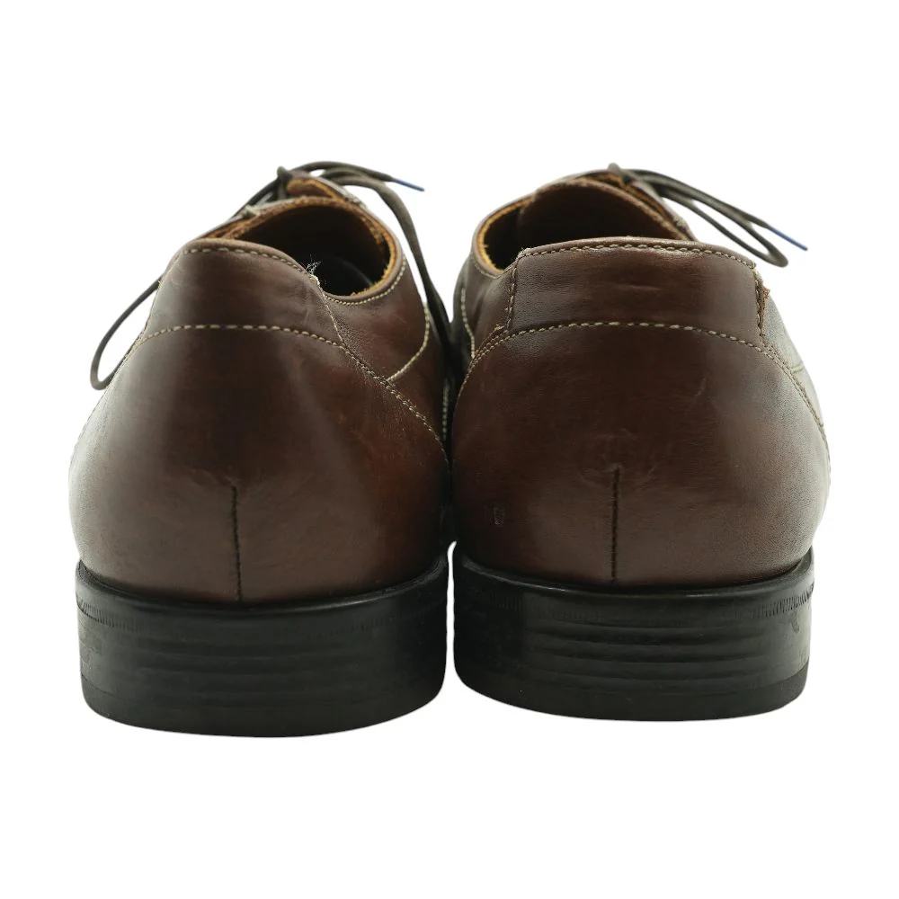 Brown Leather Derby/oxford Dress Shoes - Image 3