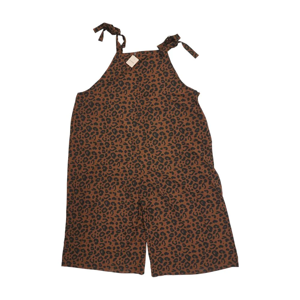Brown Plus Animal Print Jumpsuit - Image 2