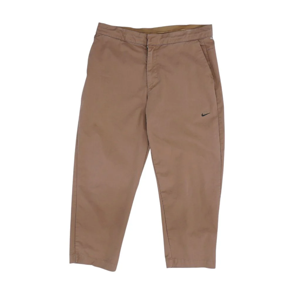 Brown Solid Chino Pants