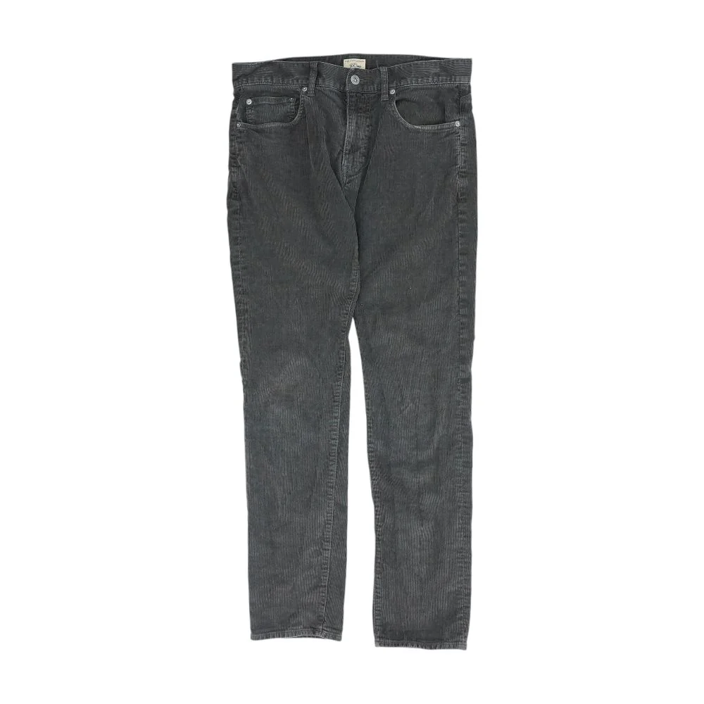 Brown Solid Five Pocket Pants