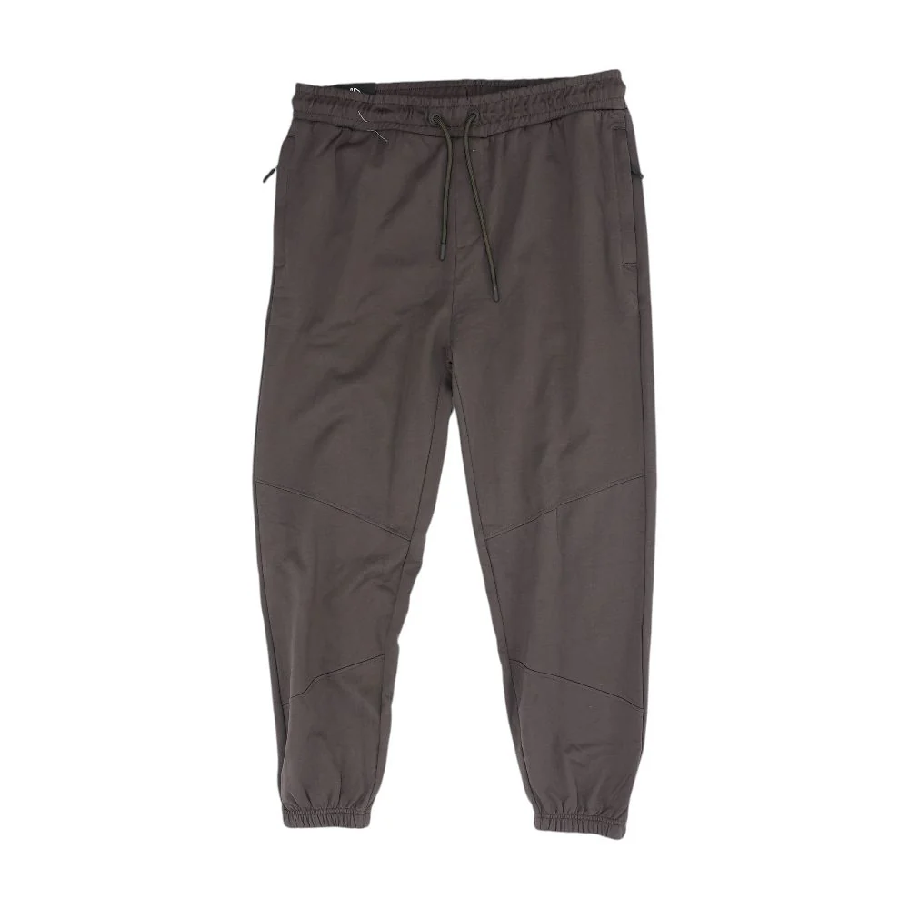 Brown Solid Joggers Pants