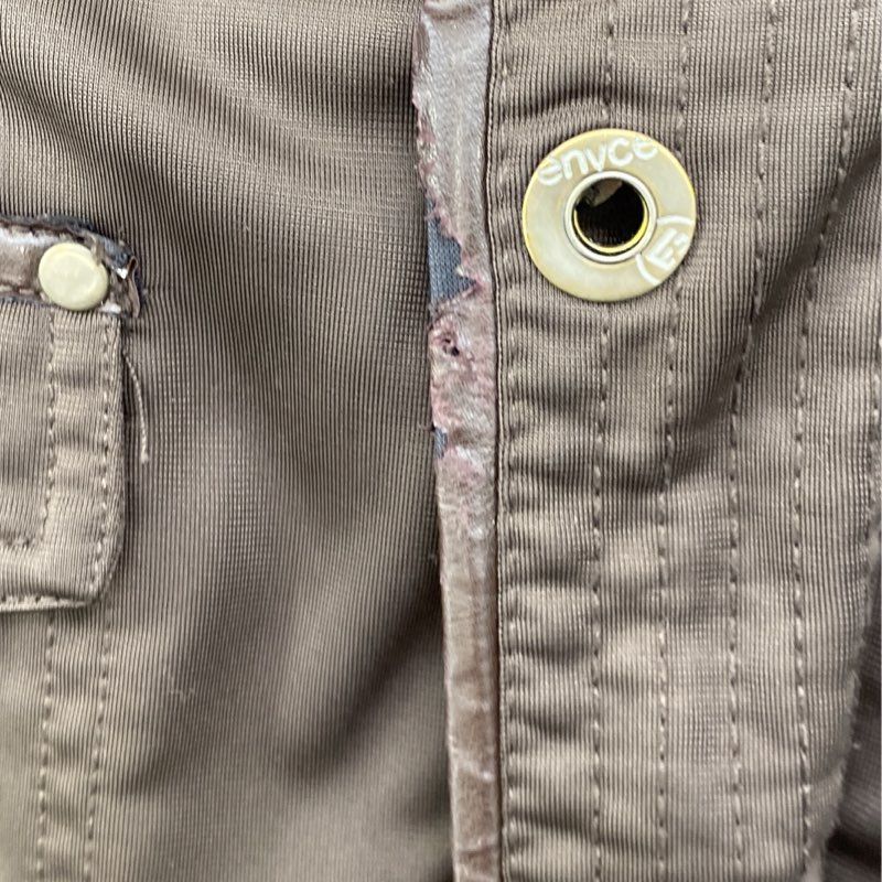 Brown Solid Long Sleeve Button Down - Image 3