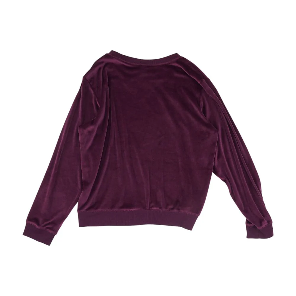 Burgundy Solid Pajama Top - Image 2