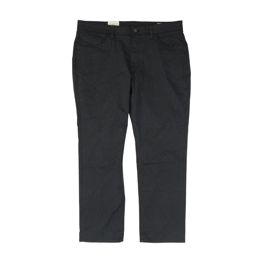 Charcoal Solid Five Pocket Pants