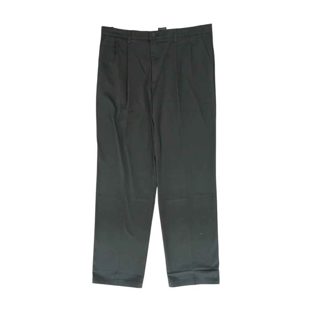 Charcoal Solid Khaki Pants