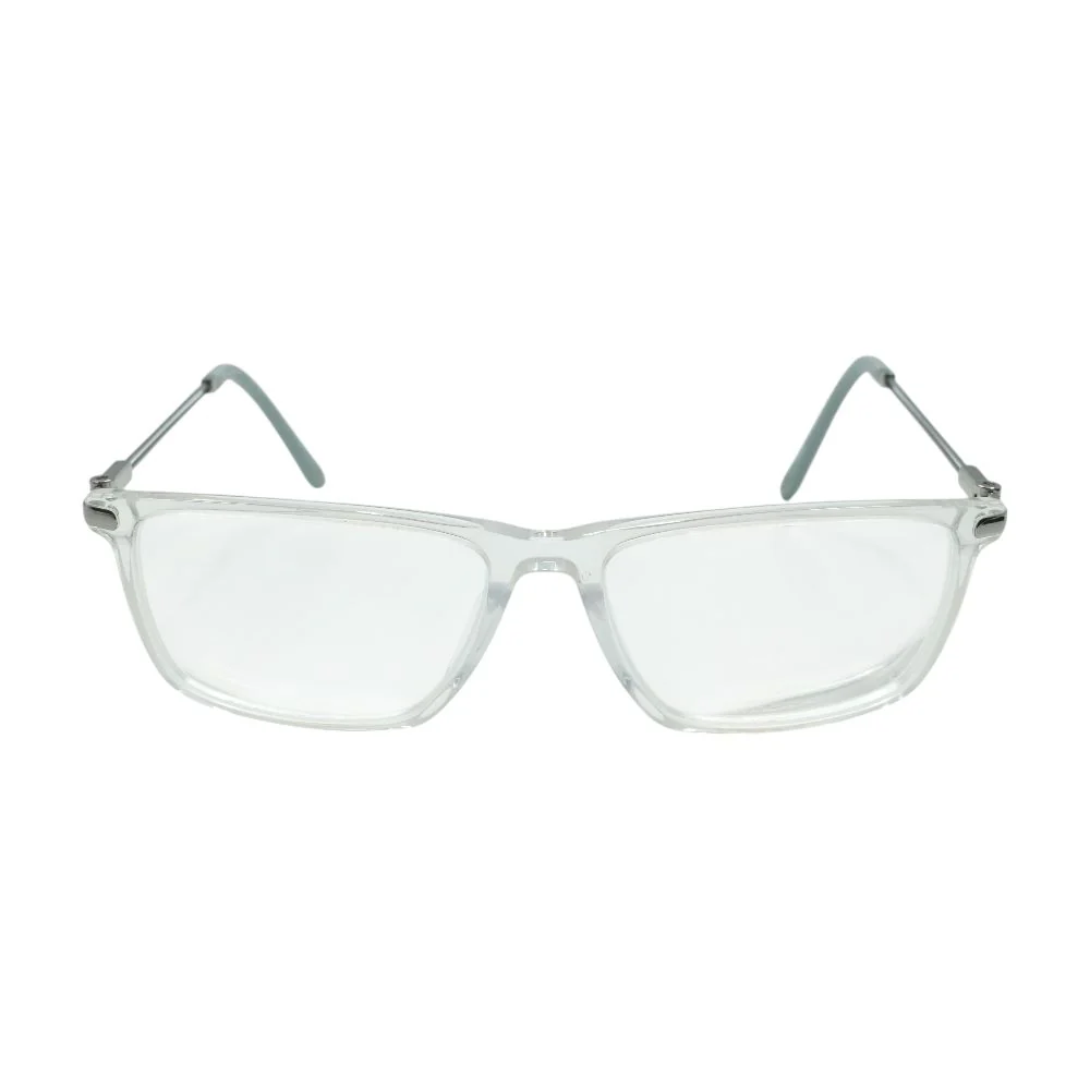 Clear FLYX Rectangle Unknown Prescription Eyeglasses - Image 2