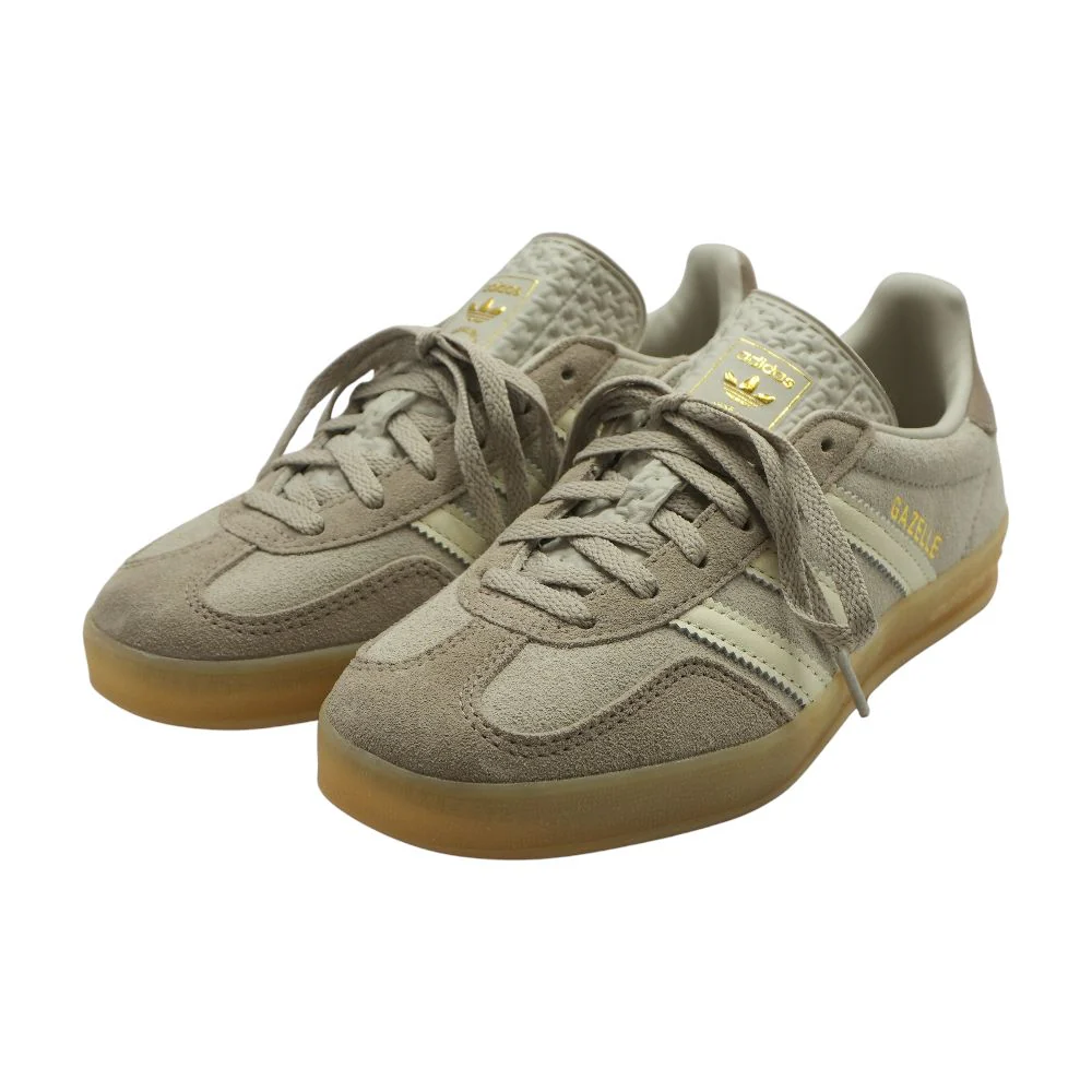 Gazelle Beige Low Top Athletic Shoes