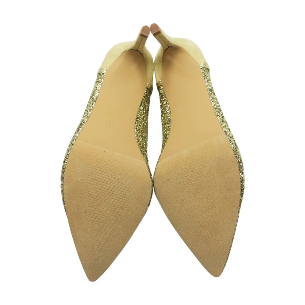 Gold Pump Heels - Image 3