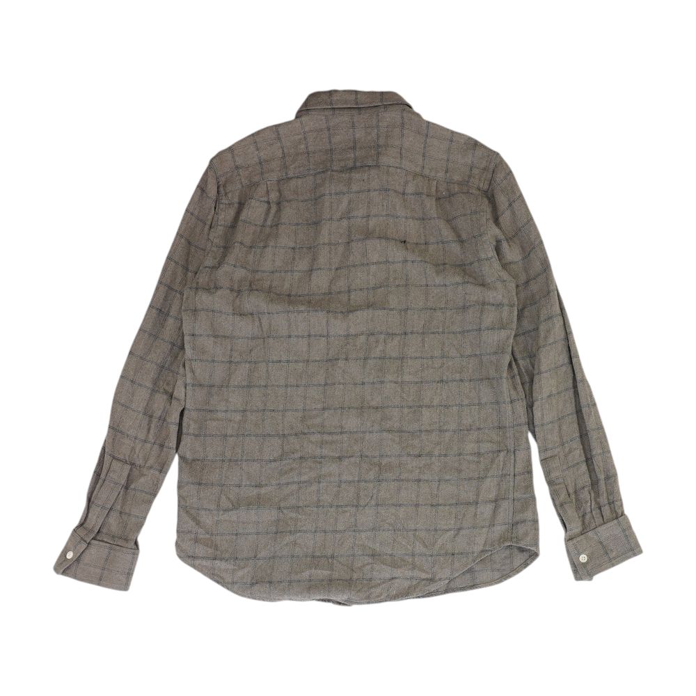 Gray Check Flannel Button Down - Image 2