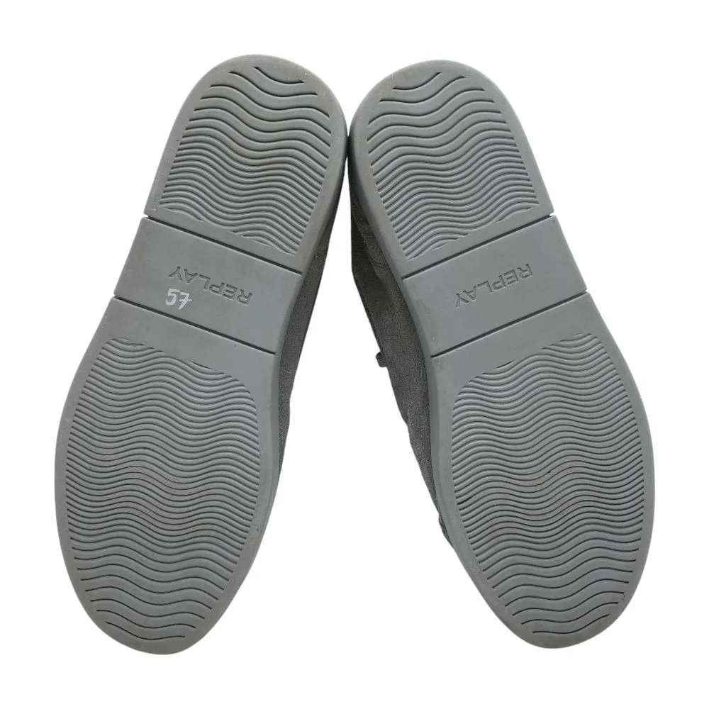 Gray Lace Up Casual Shoes - Image 3