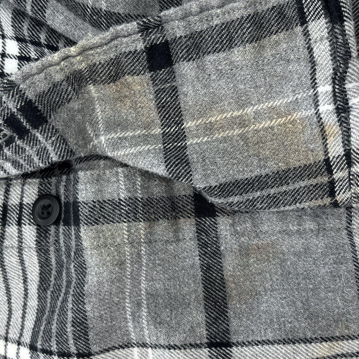 Gray Plaid Long Sleeve Button Down - Image 4