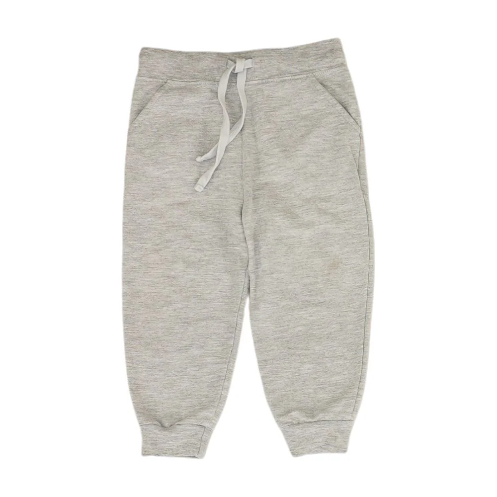 Gray Solid Active Pants