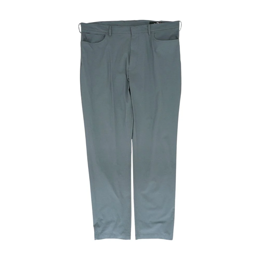 Gray Solid Active Pants