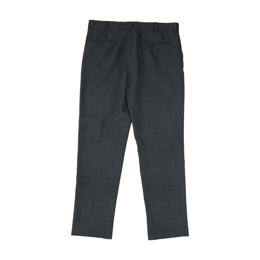 Gray Solid Dress Pants - Image 2