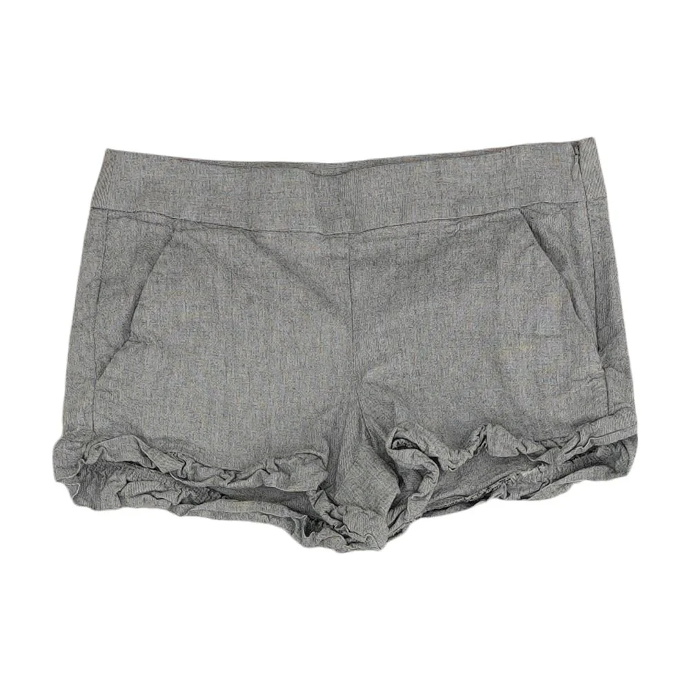 Gray Solid Shorts