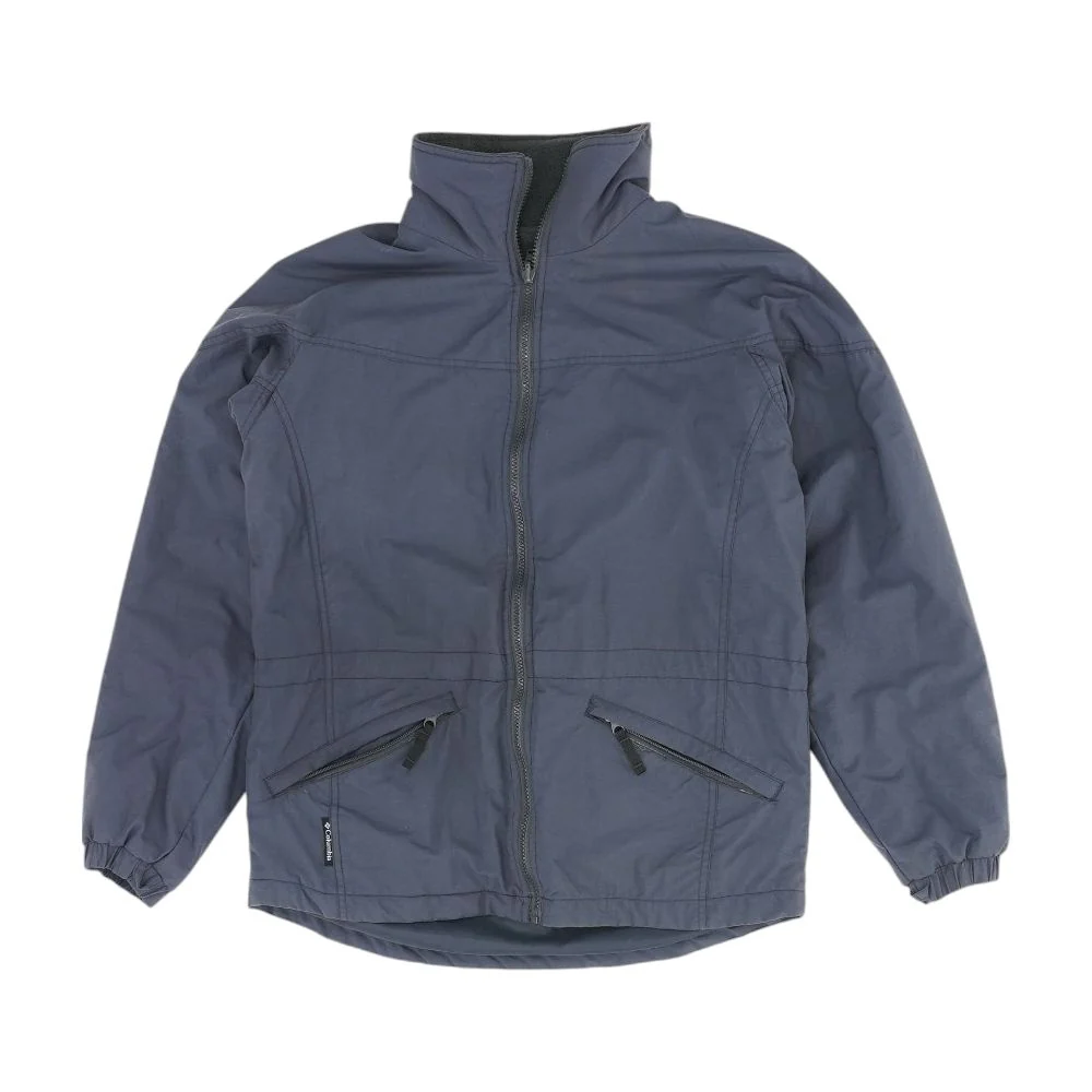 Gray Solid Ski Jacket