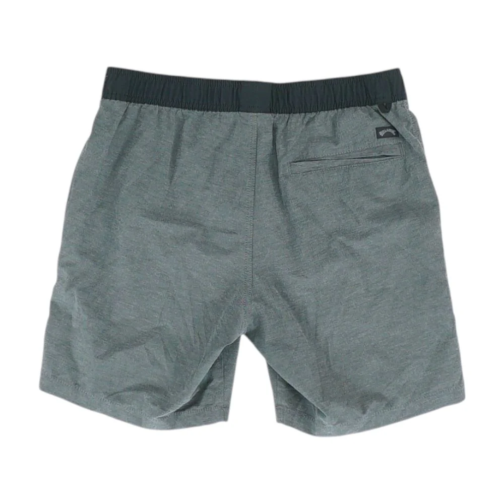 Gray Striped Active Shorts - Image 2