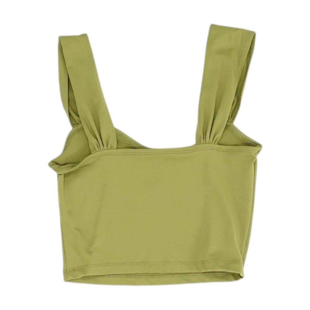 Green Cropped Blouse - Image 2