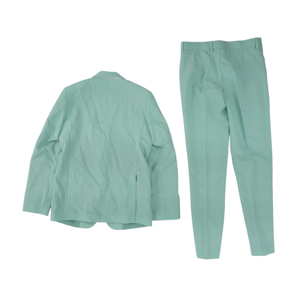 Green Solid 2pc Suit - Image 2