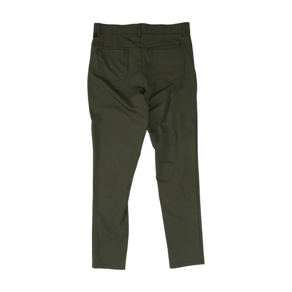 Green Solid Active Pants - Image 2
