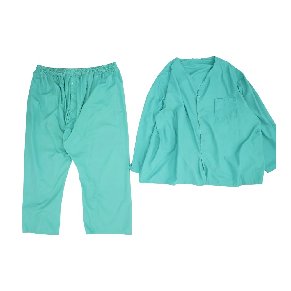 Green Solid Scrub Top and Pants Set