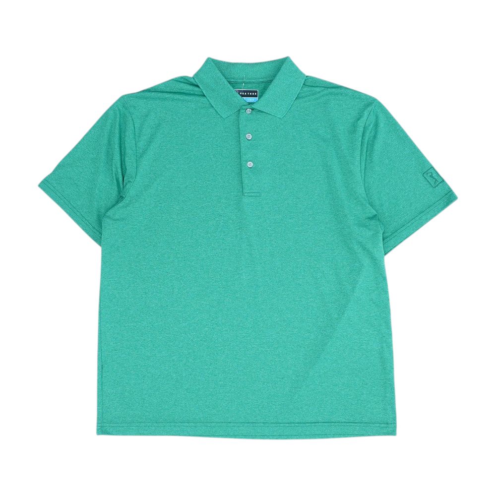 Green Solid Short Sleeve Polo