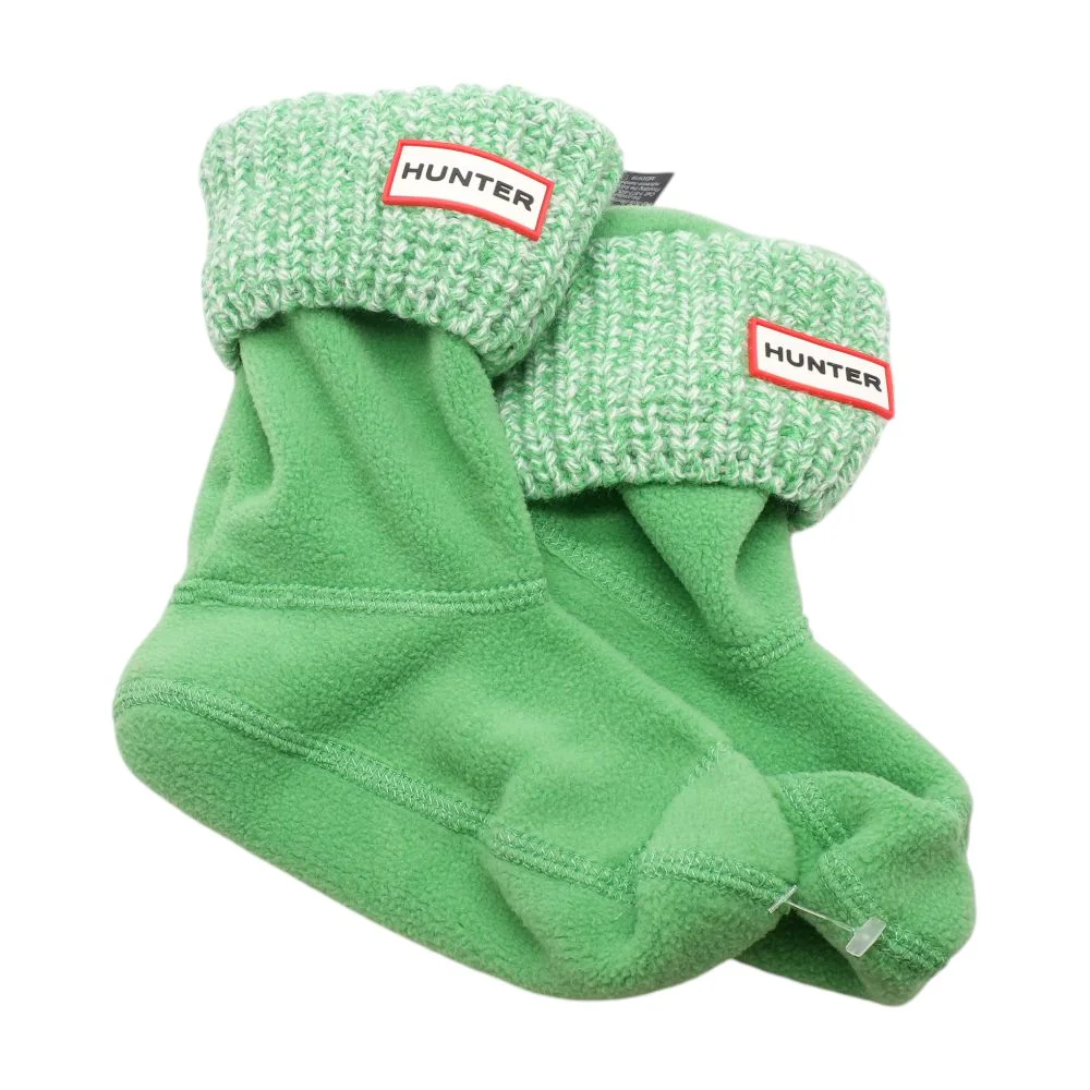 Green Solid Socks