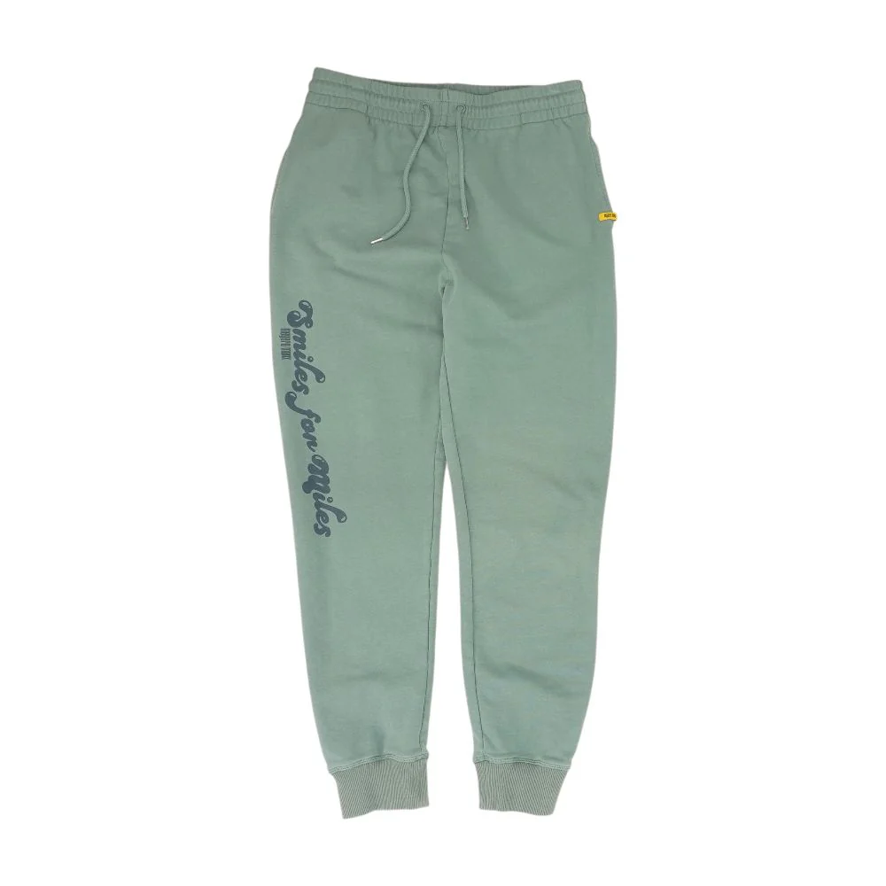 Green Solid Sweatpants