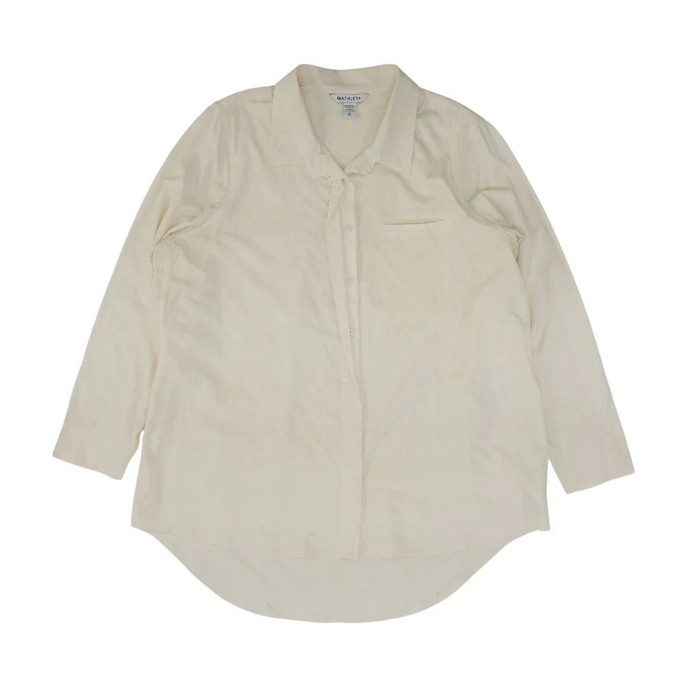 Ivory Striped Button Down