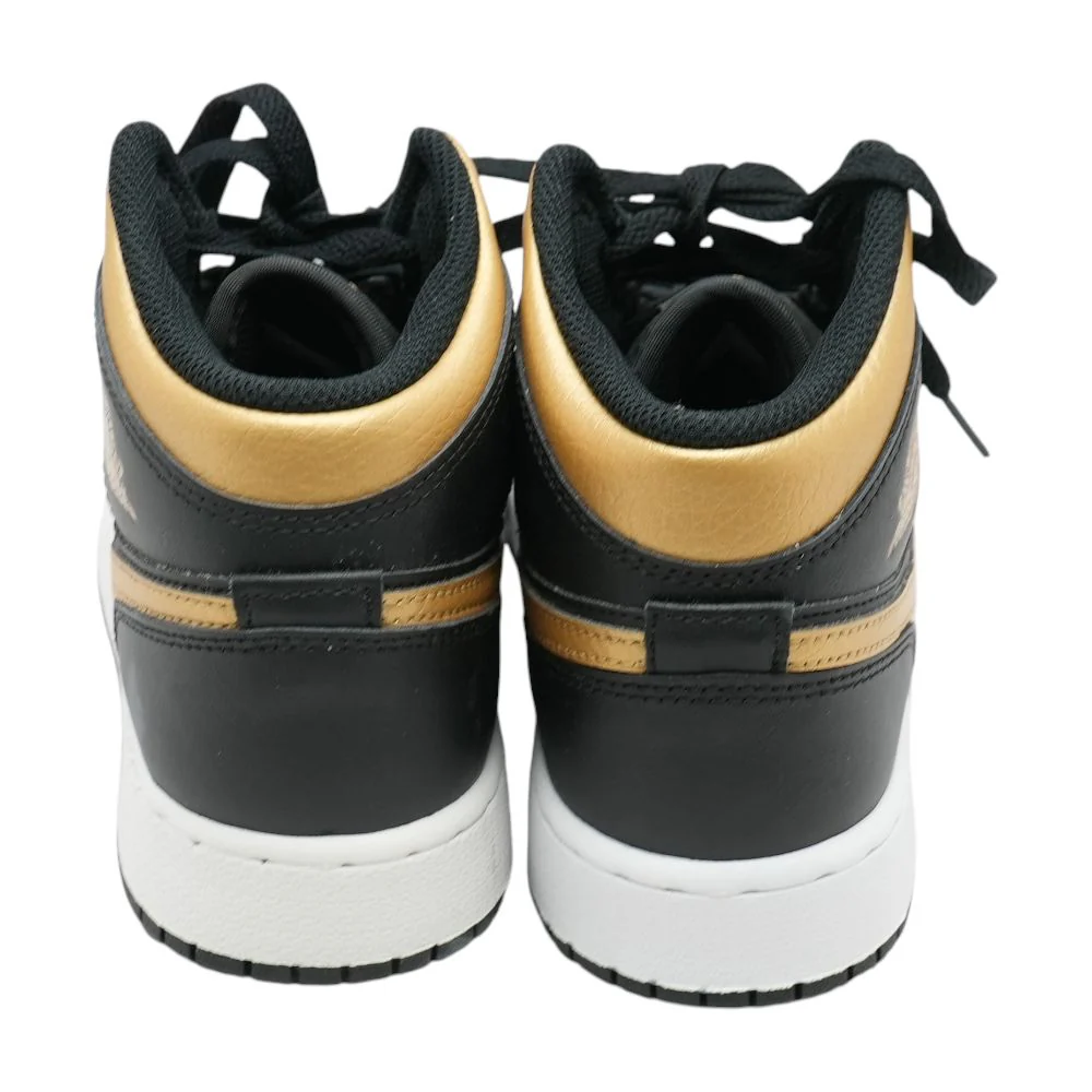 Jordan 1 Mid Black Athletic Shoes - Image 2