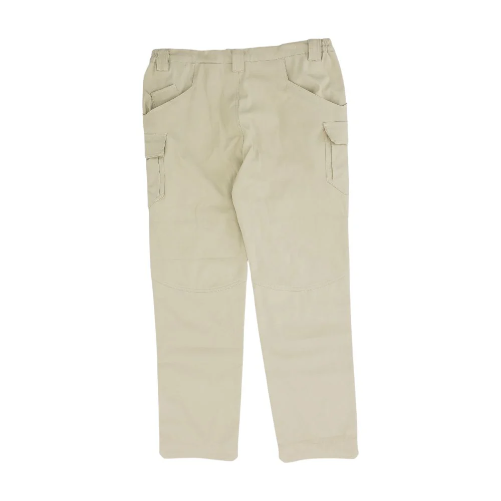Khaki Solid Cargo Pants - Image 2