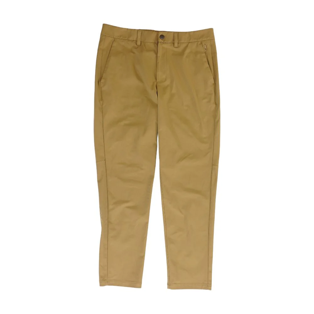 Khaki Solid Chino Pants