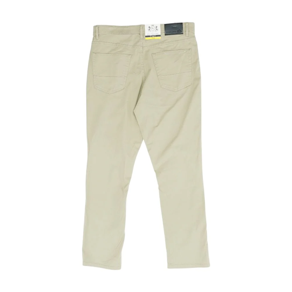 Khaki Solid Five Pocket Pants - Image 2