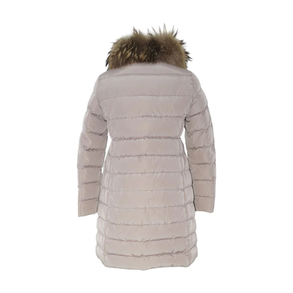 Light Purple Lemming Raccoon-Fur Trim Hooded Coat - Image 2