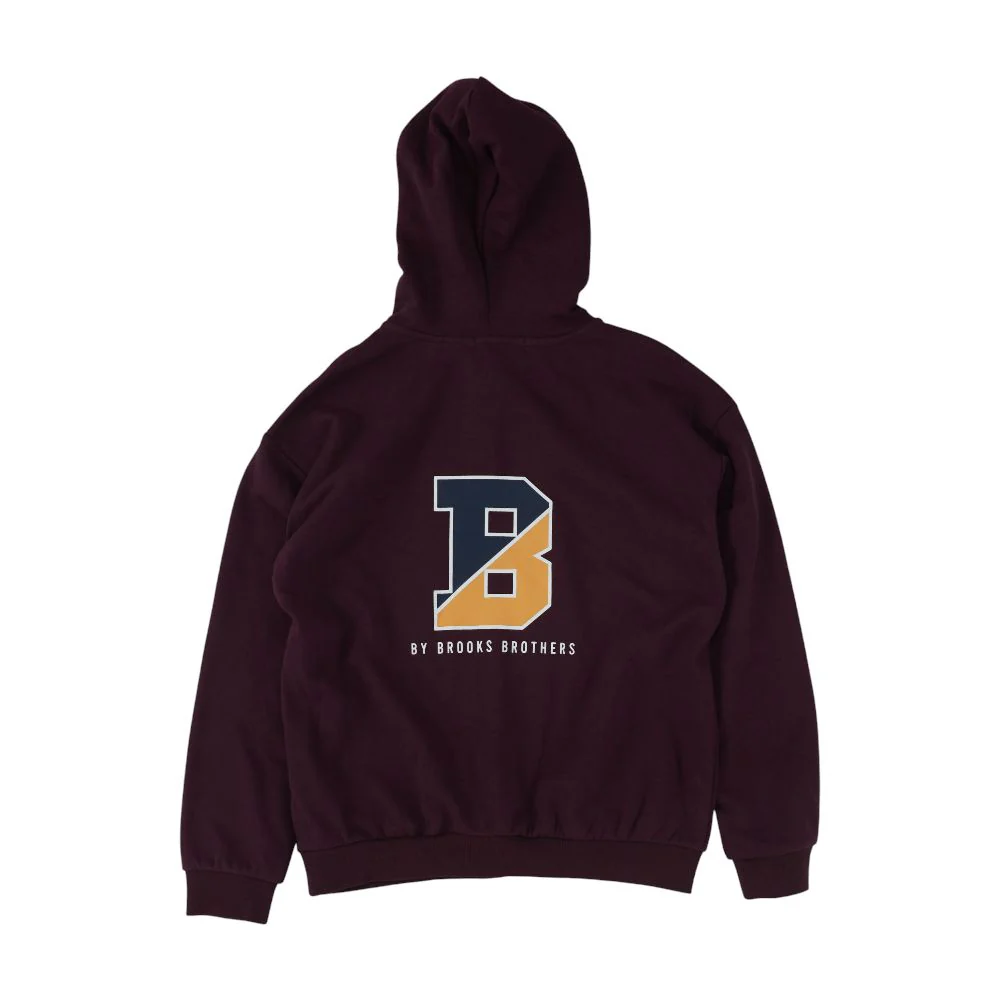 Maroon Solid Hoodie Pullover - Image 2