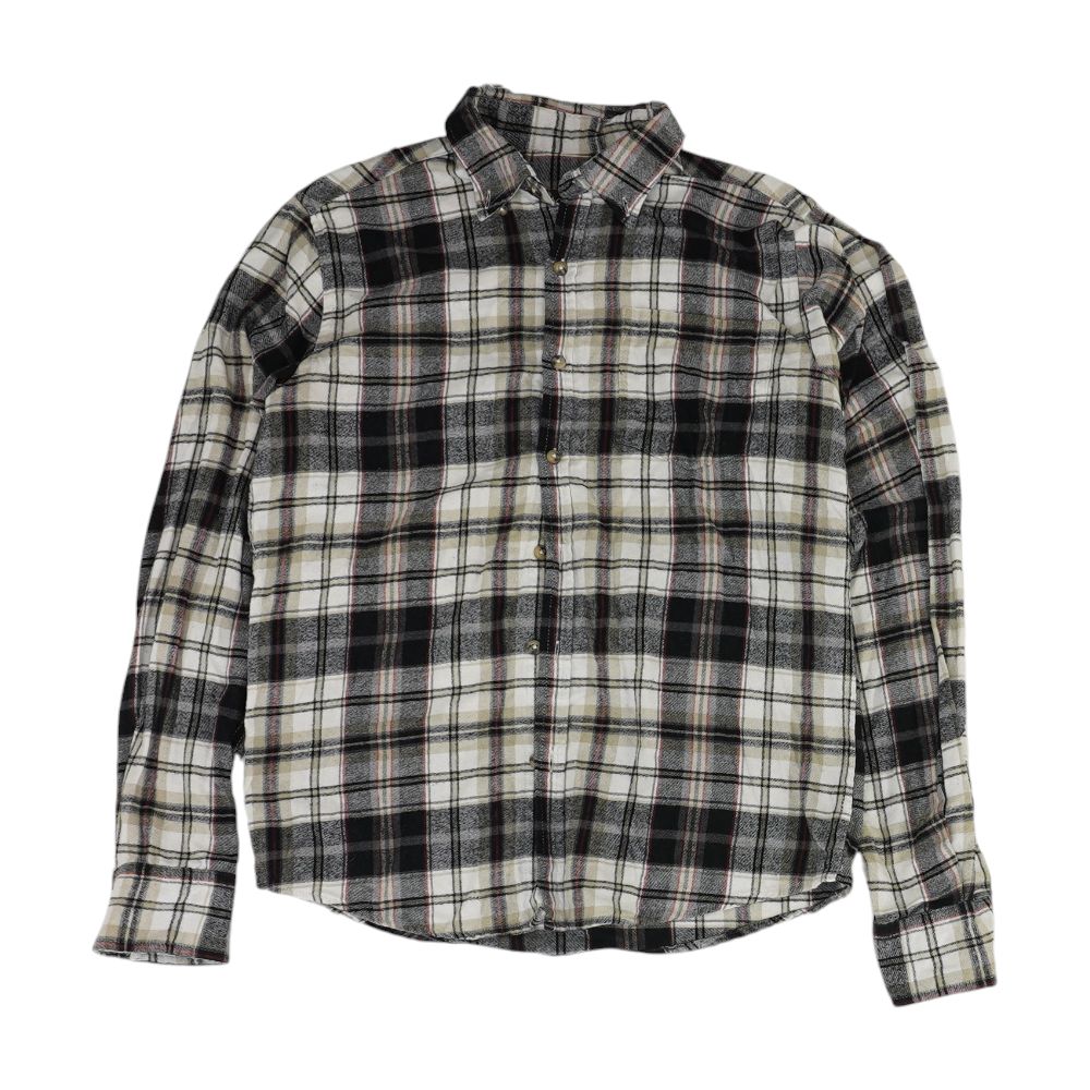 Multi Plaid Long Sleeve Button Down