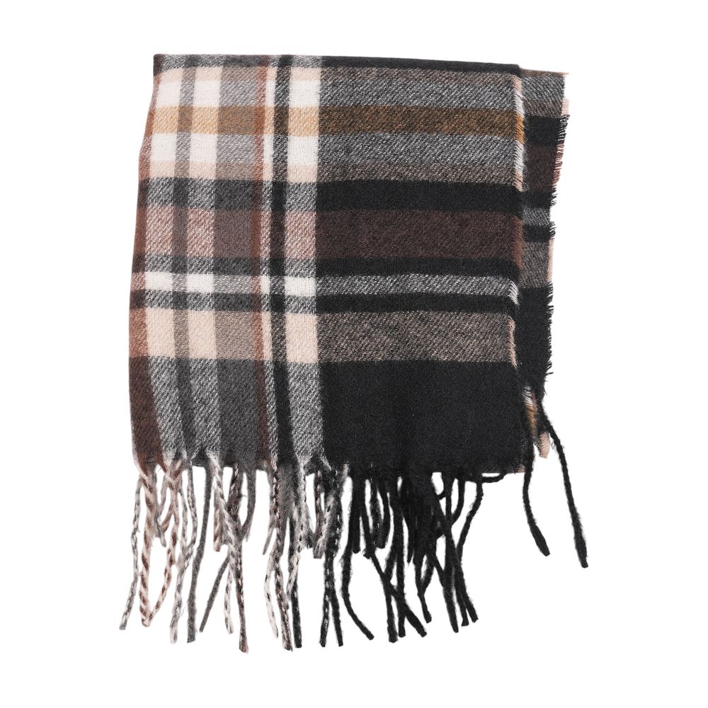 Multi Plaid Polyester Scarf - Image 2
