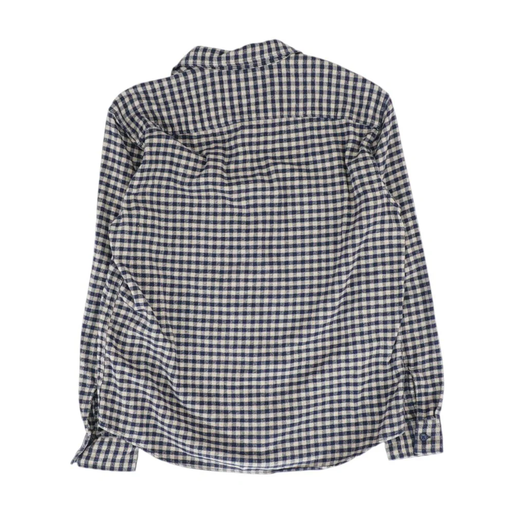 Navy Check Flannel Button Down - Image 2